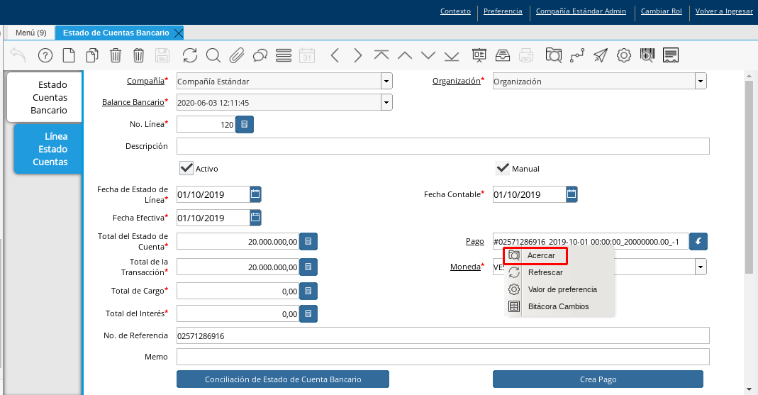 Acercar Otro tipo de Pagos