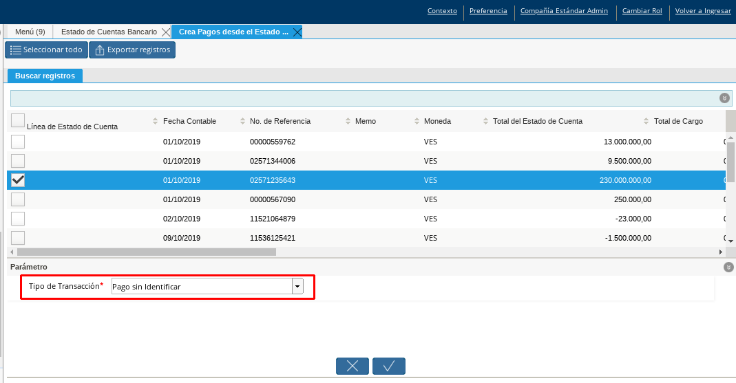 Pago Cobro sin Identificar