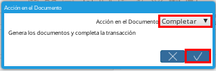 Acción Completar