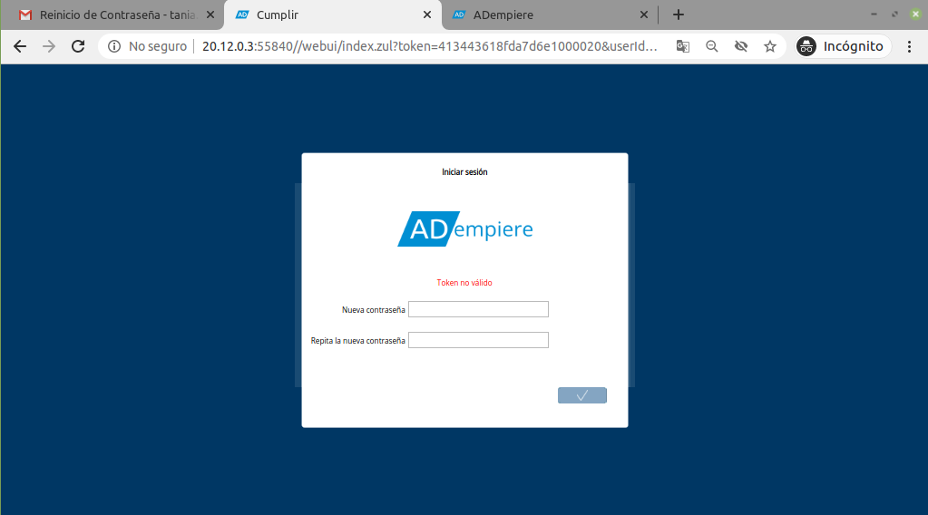 Pestaña Cargada Automáticamente