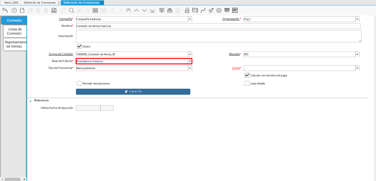 Campo Base de Cálculo