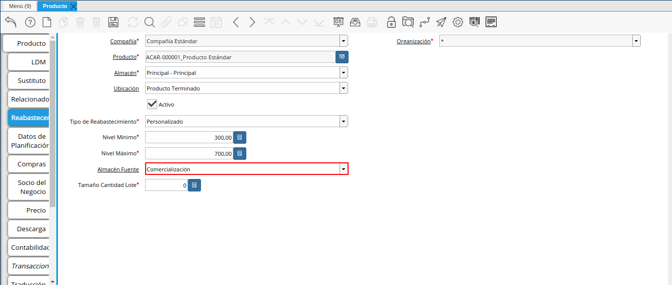 Campo Almacén Fuente