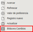 Bitácora Cambios