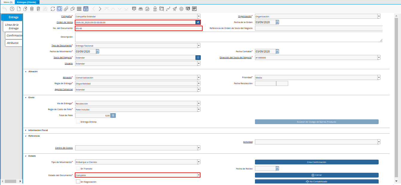 Documento de Entrega Generada