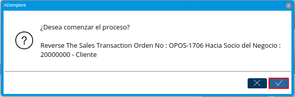 Mensaje de Confirmación