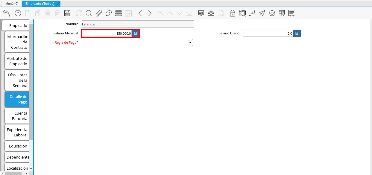 Campo Salario Mensual Detalle