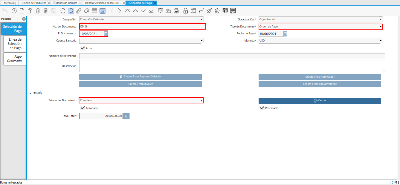 documento generado desde crédito al productor