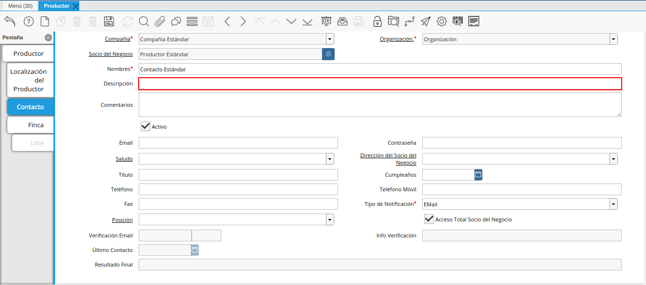 Campo Descripción Persona