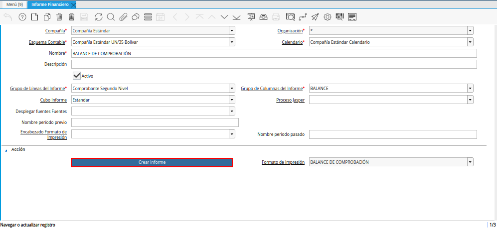 Ventana Informe Financiero