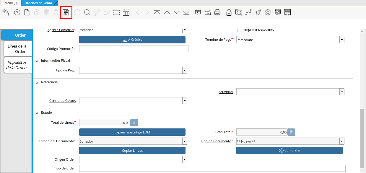 Icono Guardar Cambios
