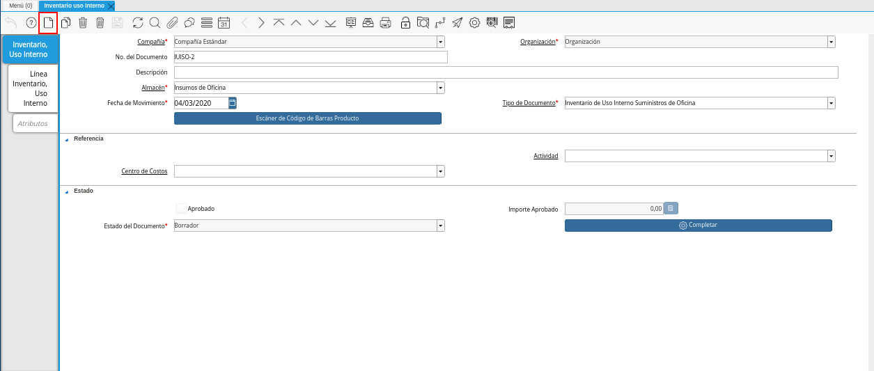 Icono Registro Nuevo
