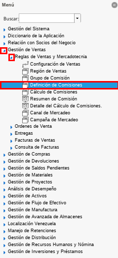 Menú de ADempiere 1