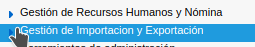 Menu Import