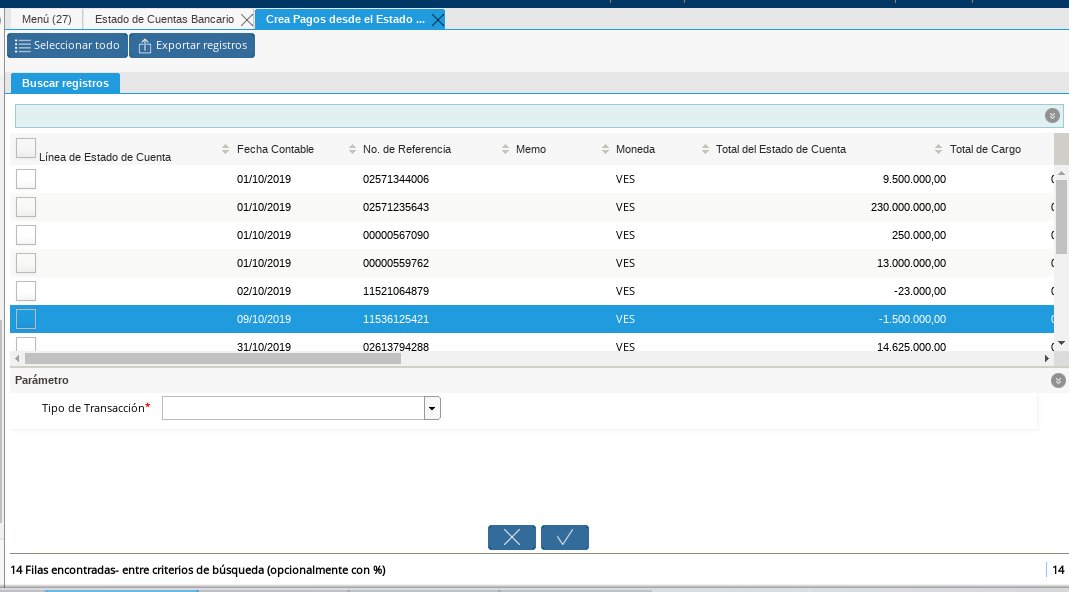 Movimientos Bancarios Pagos sin Identificar