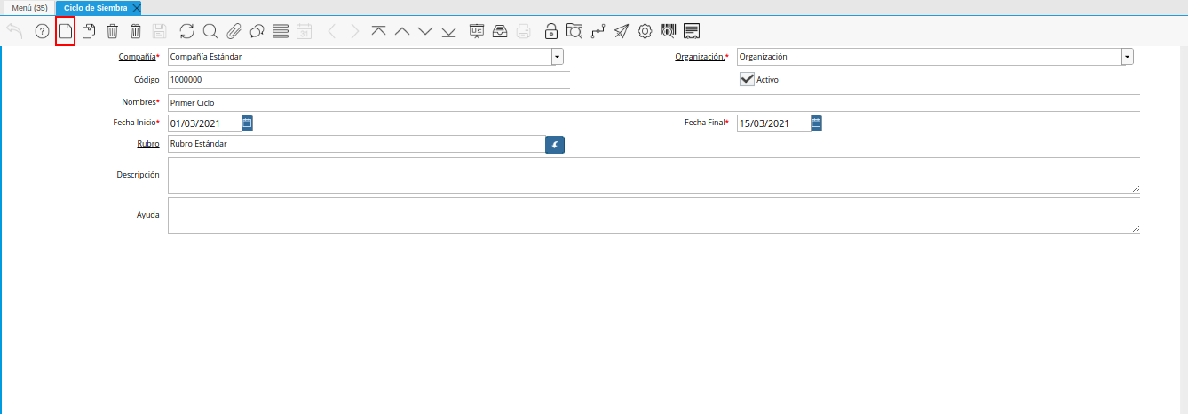 icono registro nuevo de la ventana ciclo de siembra
