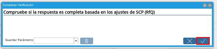 Ventana Completar Verificación