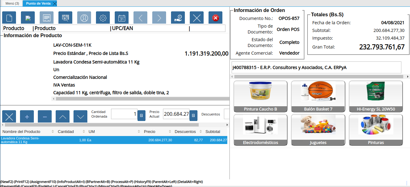orden ubicada en estado completo