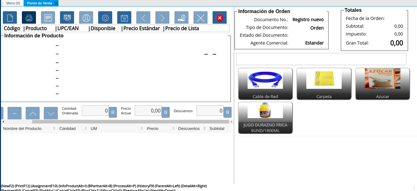 Ventana Punto de Venta