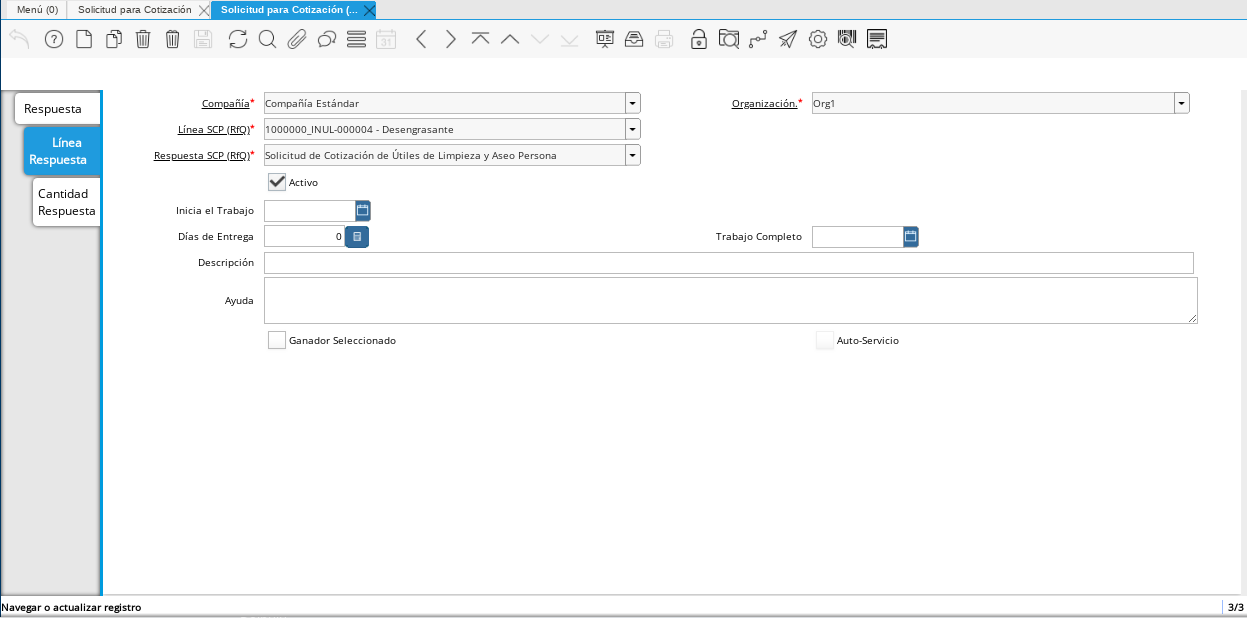 Registro del Producto 1