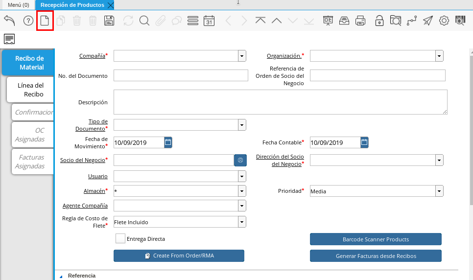 Icono de Registro Nuevo