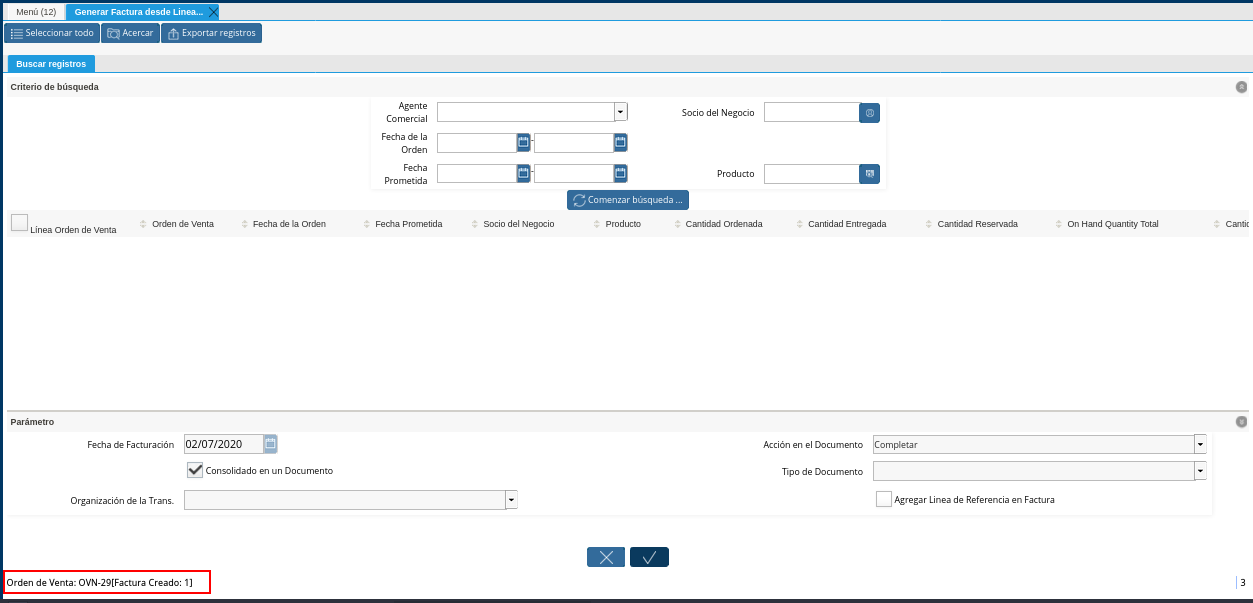 Resultado del Proceso