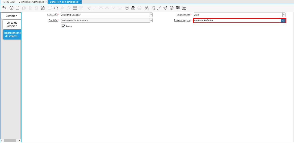 Campo Socio del Negocio