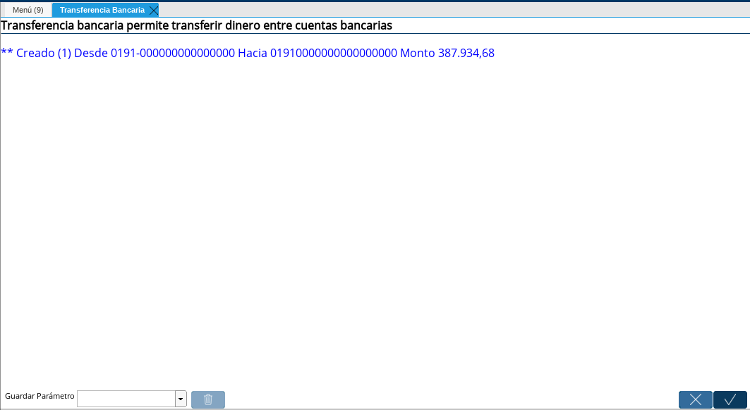Transferencia Creada