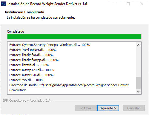 Progreso de Instalación