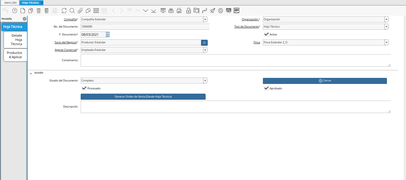 ventana hoja técnica