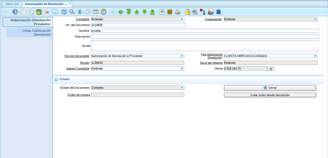 Estado del Documento