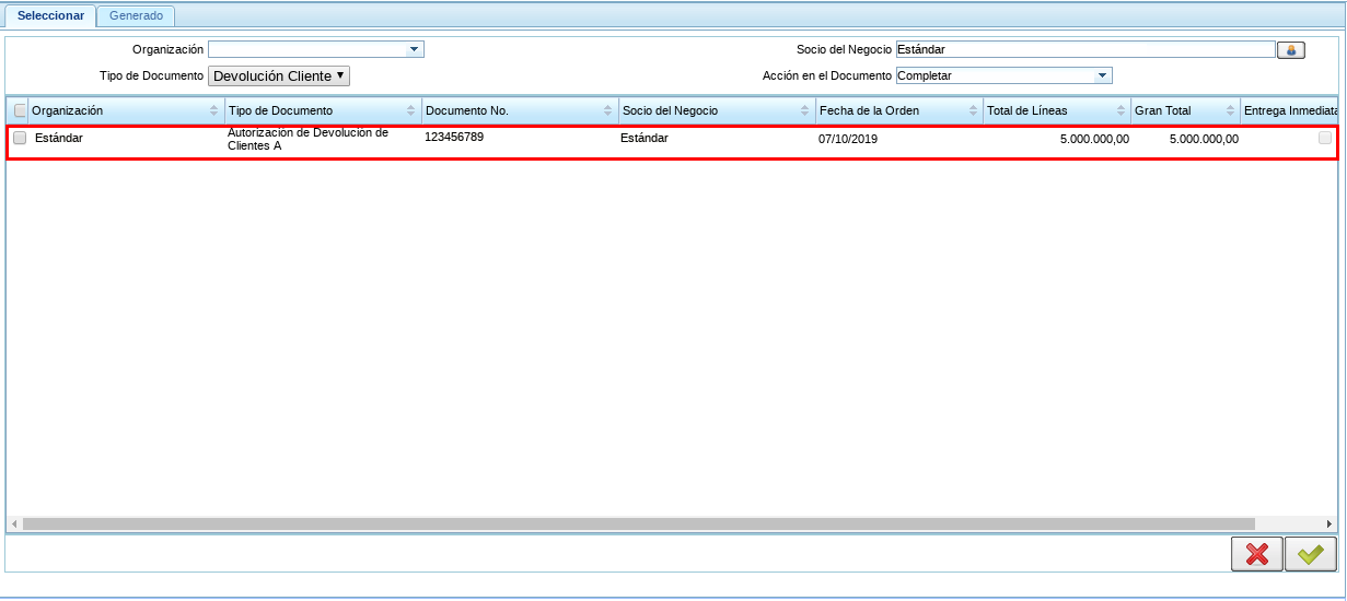 Generar Factura Manual
