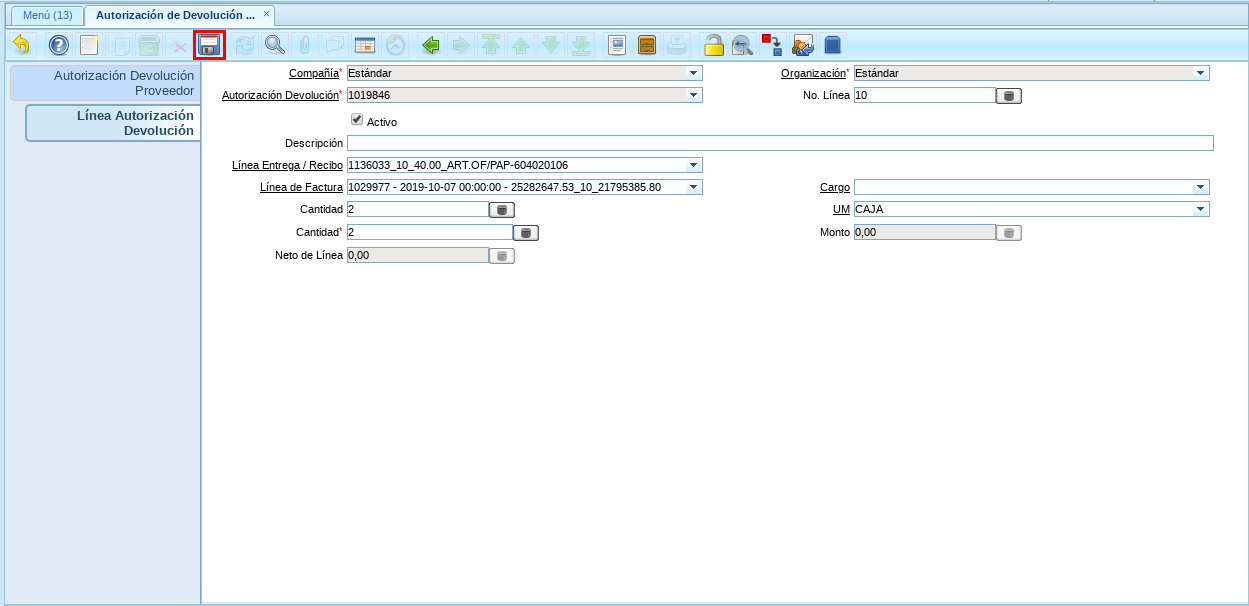 Icono Guardar Cambios