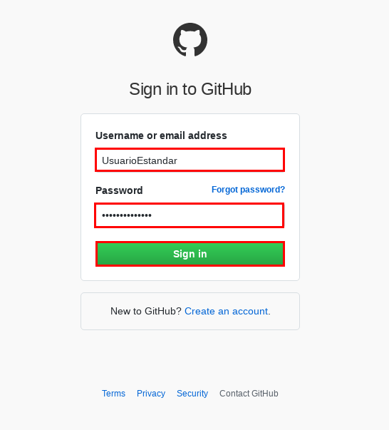 Usuario en GitHub