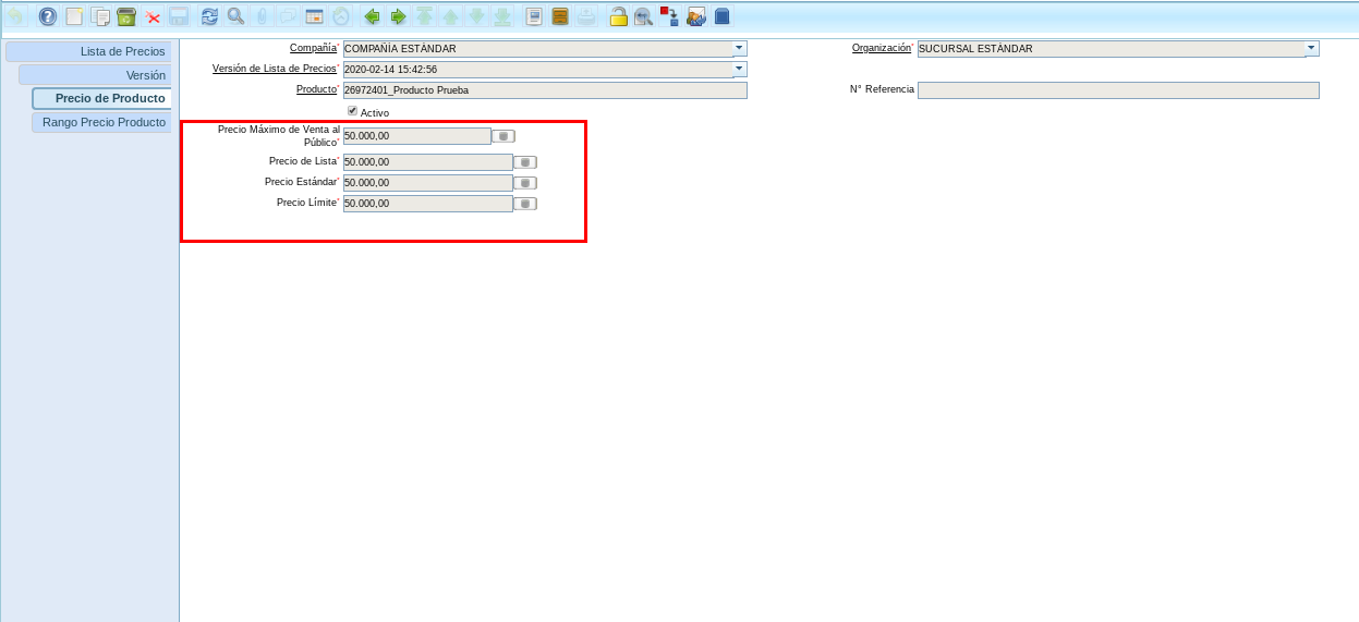 Precio del Producto 3