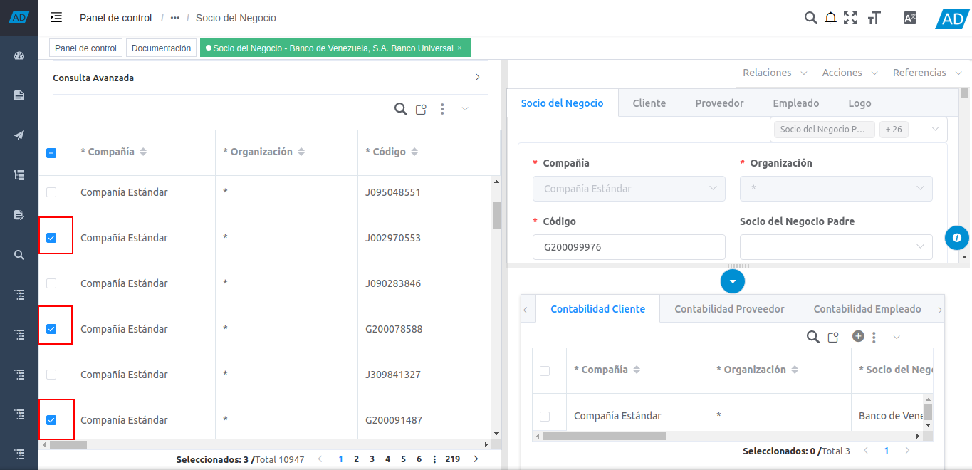 tildar algunos socios