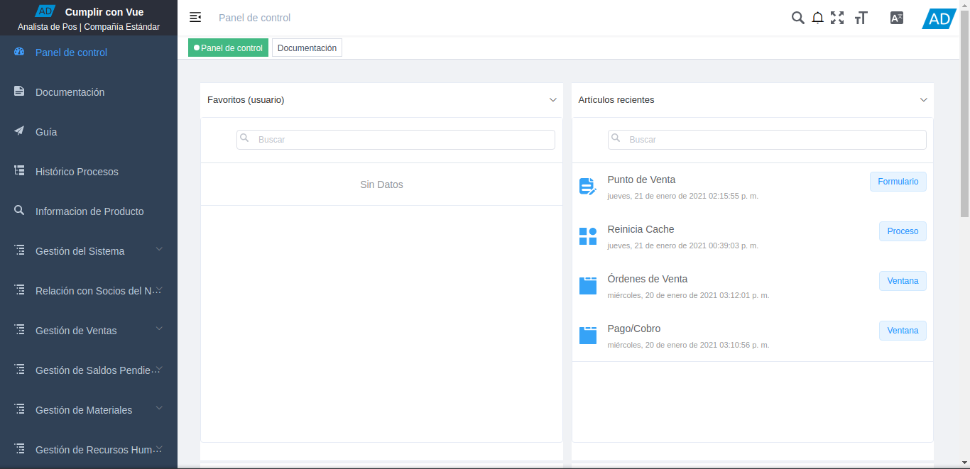 Interfaz del Usuario