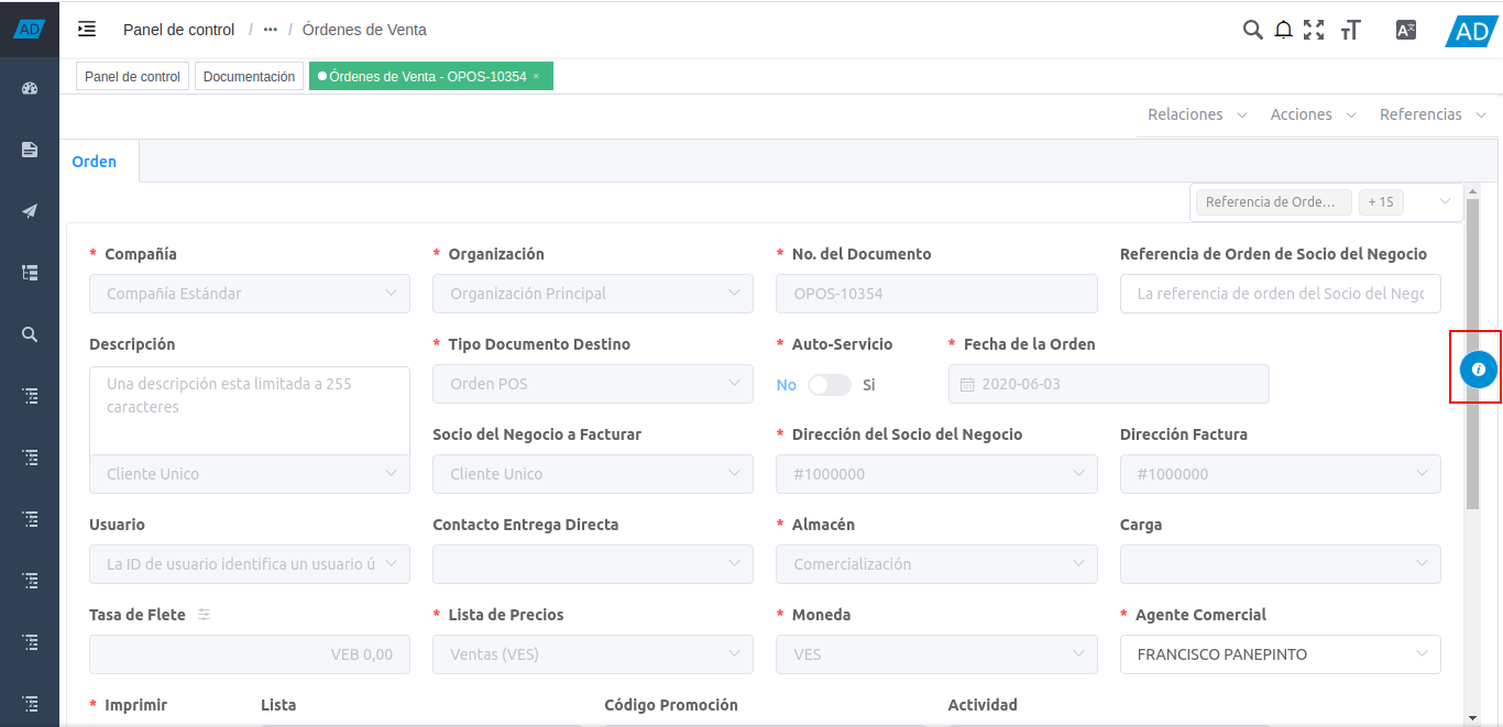 icono i de la ventana