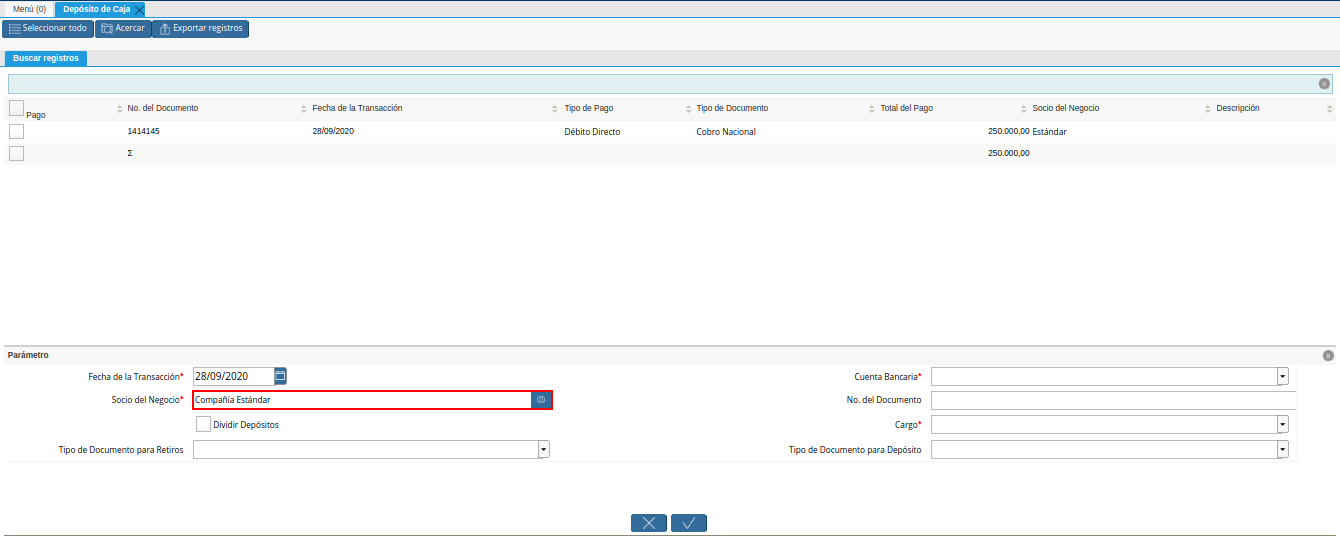 Campo Socio del Negocio 1