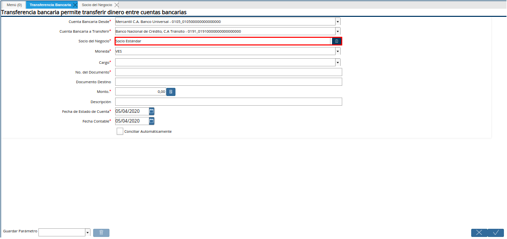Campo Socio del Negocio