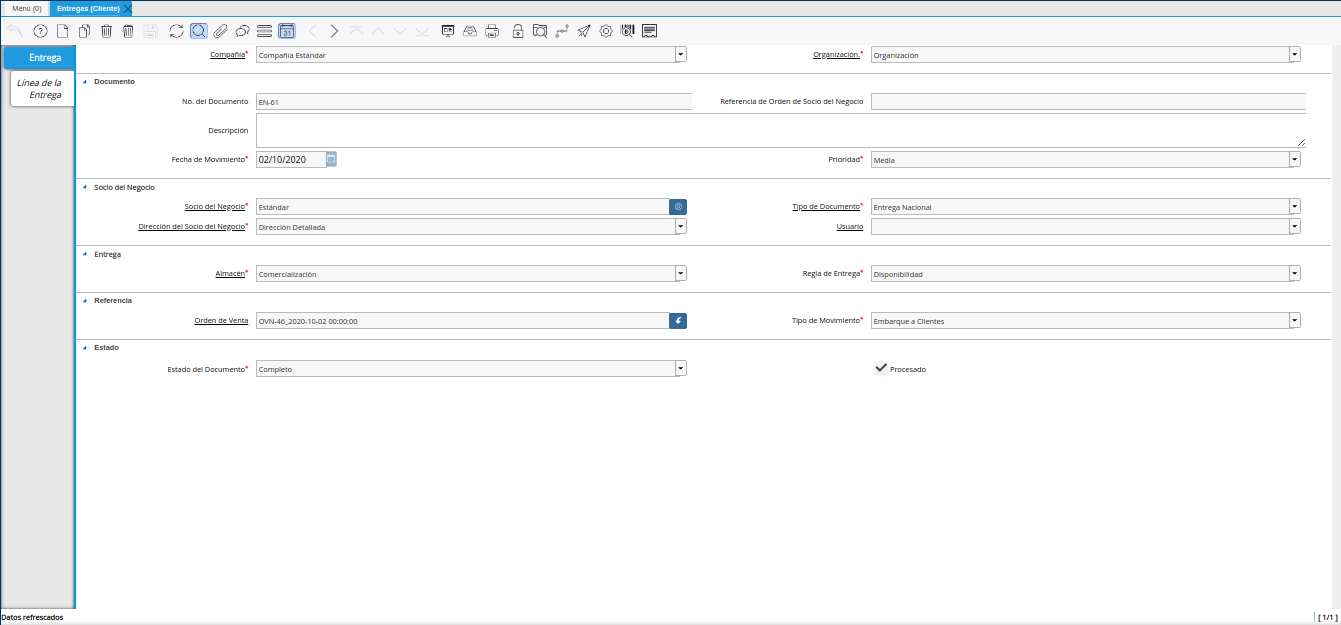 Documento de Entrega Generada