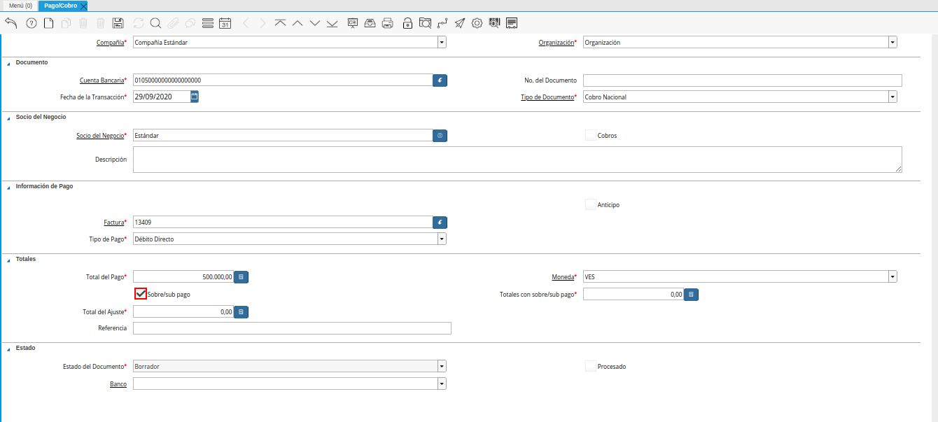checklist sobre sub pagos