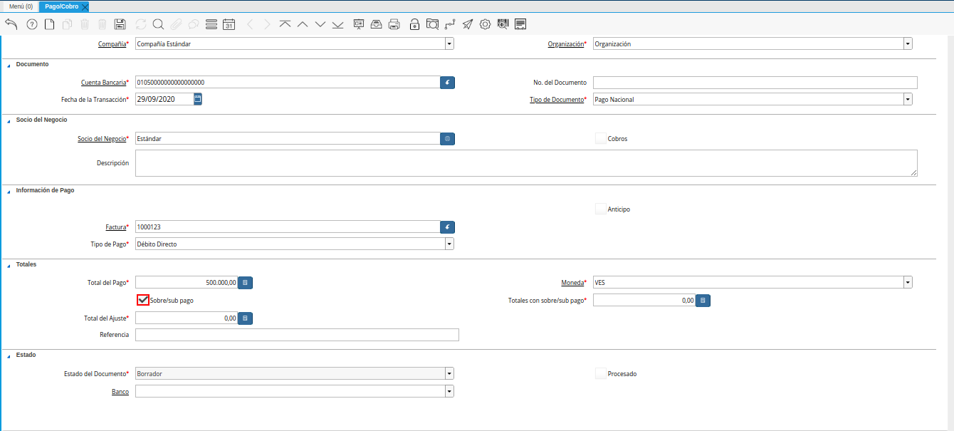 checklist sobre sub pagos