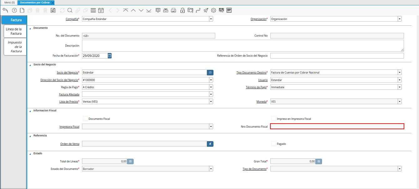 campo nro documento fiscal