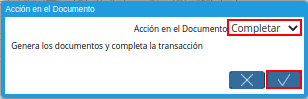 Opción Completar