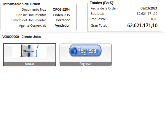 selección de producto desde categoría o grupo