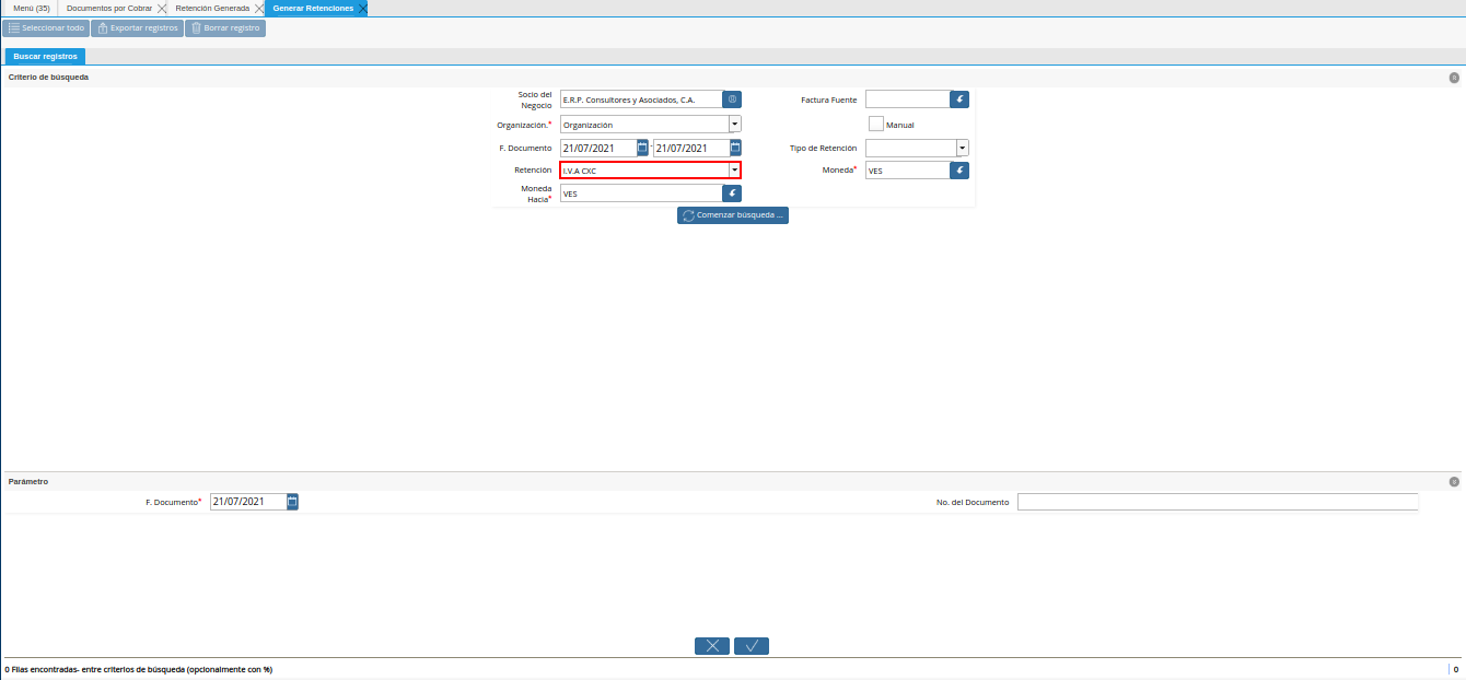 campo retención a buscar