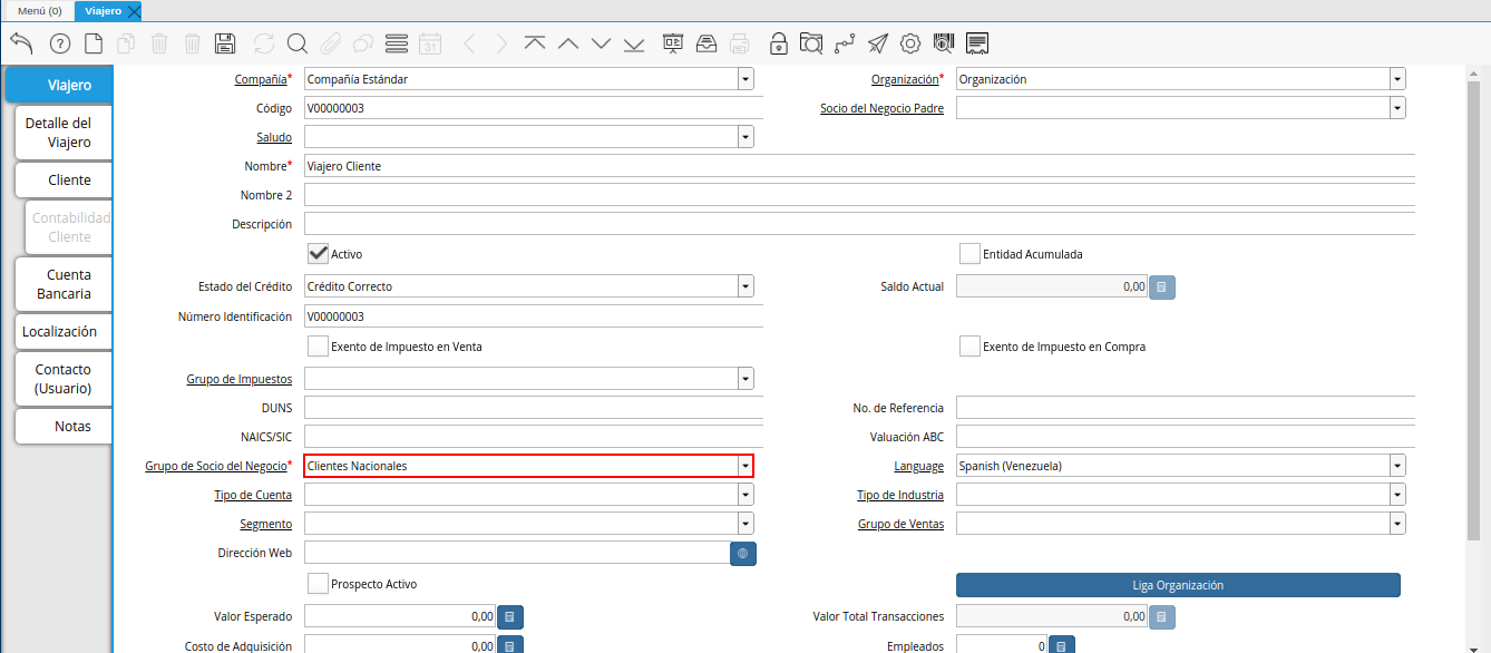 campo grupo de socio del negocio de la ventana viajero